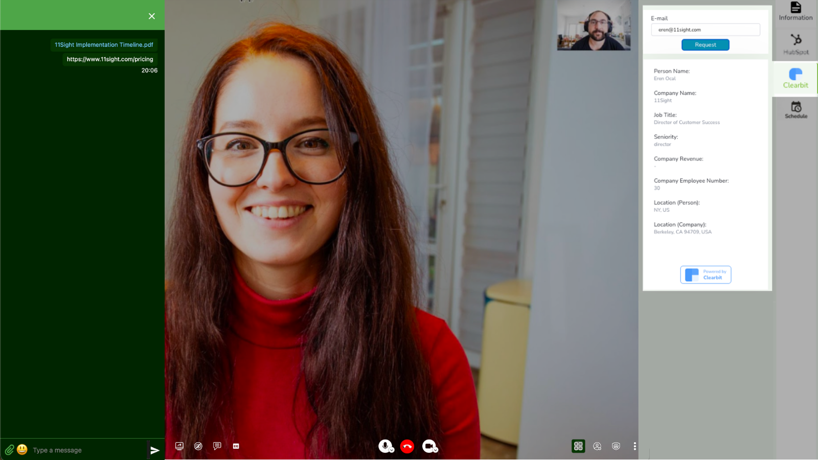 Clearbit-Enabled Contact Enrichment